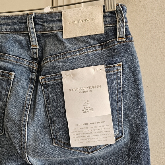 Jonathan Simkhai River High-Rise Straight Jeans - Picture 5 of 6